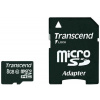 Transcend Micro SDHC 8GB Class 10 + adaptér (TS8GUSDHC10)