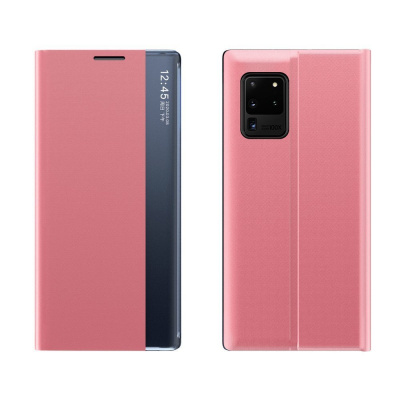 Beweare Pouzdro Sleep Flip S-View Cover na Samsung Galaxy M51 - růžové
