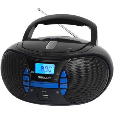 Radiopřehrávač Sencor SPT 2700 BK S CD/MP3/USB/BT