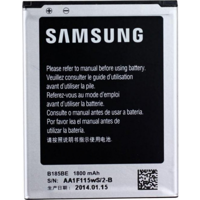 Originální baterie Samsung EB-B185BE pro Samsung Galaxy Core Plus G350 s kapacitou 1800 mAh.