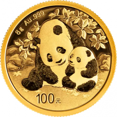 Zlatá mince Čínská Panda 8g 2024