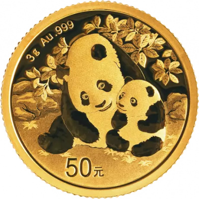 Zlatá mince Čínská Panda 3g 2024