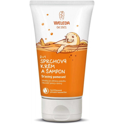 Weleda 2v1 Sprchový krém a šampon Šťastný pomeranč 150ml