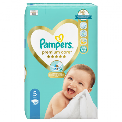 Pampers Premium Care Velikost 5, Plenky 44 ks, 11kg-16kg - Pampers Premium Care 5 JUNIOR 11-16 kg 44 ks