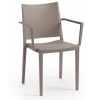 Rojaplast MOSK ARMCHAIR křeslo plastové - taupe 421802 (židle s područkami)