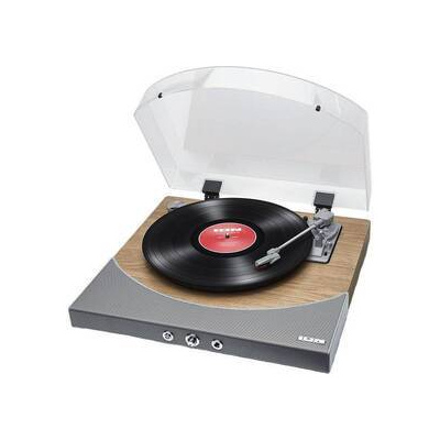 Gramofon ION Premier LP Natural Wood šedý/hnědý