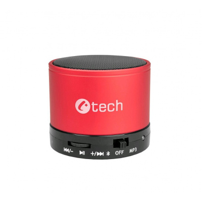 C-TECH SPK-04R Bluetooth reproduktor, červený