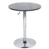 Kondela Barový stůl s nastavitelnou výškou, černá, průměr 60 cm, BRANY 2 NEW