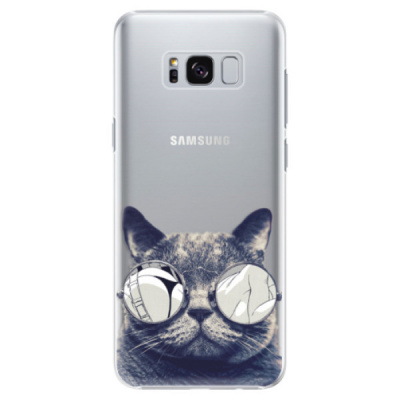 Plastové pouzdro iSaprio - Crazy Cat 01 - Samsung Galaxy S8 Plus - Kryty na mobil Nuff.cz