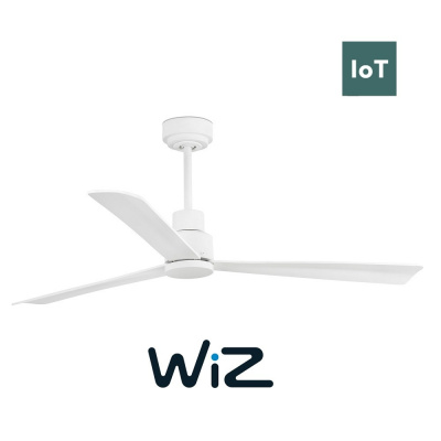 FARO NASSAU 33487WP 50,4“ bílá/bílá Reverzní stropní ventilátor WiZ