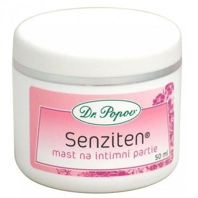 Dr. Popov Senziten mast na intimní partie při zapařeninách a opruzeninách, svědění 50 ml