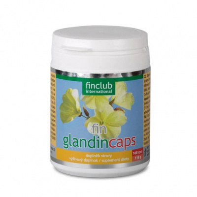 fin Glandincaps - pupalkový olej v kapslích (168 kapslí, potíže s lupénkou, ženské potíže)