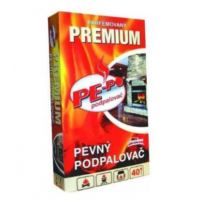 PE-PO Podpalovač Premium pevný 40 podpalů 300g