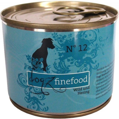 Dogz finefood No.12 se zvěřinou & sledím masem 200 g