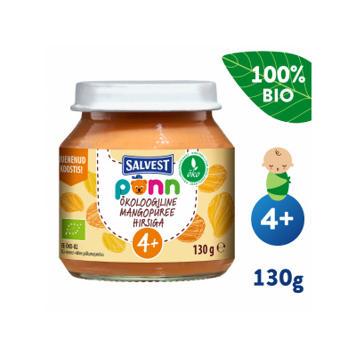 Salvest Ponn BIO Mangovo-banánové pyré s jáhly (130 g)