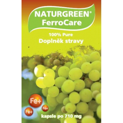 Naturgreen FerroCare 60 kapslí (Novinka na trhu v oblasti anti-agingu a doplnění železa.)