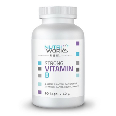 NUTRIWORKS Strong Vitamin B 90 kapslí (Silný vitamín B)