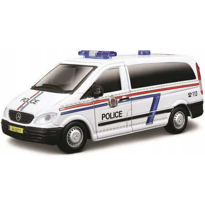 Bburago Mercedes-Benz Vito 1:50 modrá - policie