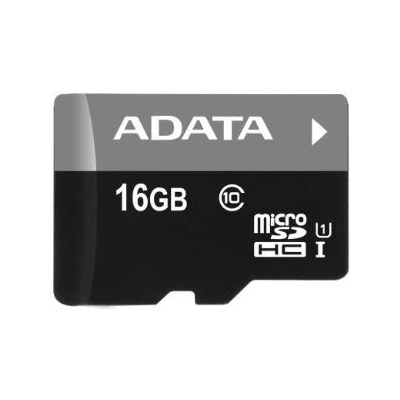 ADATA Adata/micro SDHC/16GB/50MBps/UHS-I U1 / Class 10/+ Adaptér AUSDH16GUICL10-RA1
