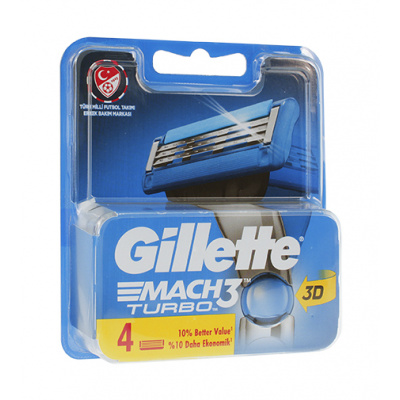 Gillette Mach3 Turbo 4 ks