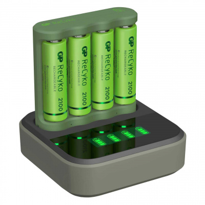 Batterie GP ReCyko AA, 2100mAh, pack de 4