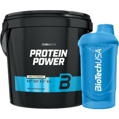 AKCE BioTech Protein Power 4000 g + ZDARMA Šejkr 600 ml