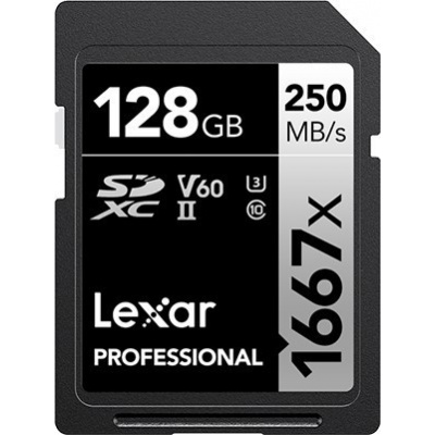 Lexar SDXC 128GB Professional 1667x UHS-II U3 LSD128CB1667