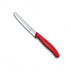 Nůž na rajčata zoubkovaný SWISS CLASSIC 11 cm červený - Victorinox (SWISS CLASSIC zoubkovaný nůž na rajčata, 11 cm červený - Victorinox)