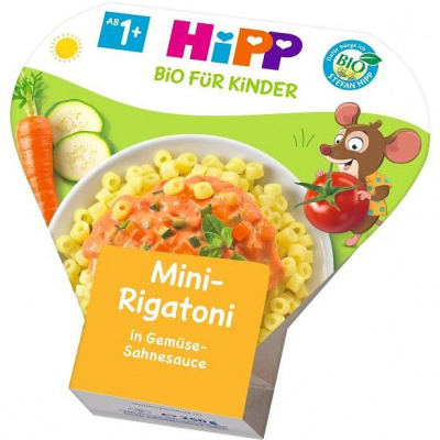 HiPP BIO Mini-Rigatoni se zeleninou ve smetanové omáčce 6× 250 g