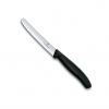 Nůž na rajčata zoubkovaný SWISS CLASSIC 11 cm černý - Victorinox (SWISS CLASSIC zoubkovaný nůž na rajčata, 11 cm černý - Victorinox)