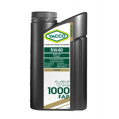 Yacco VX 1000 FAP 5W-40 *1l