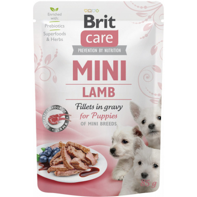 Brit Care Mini Dog kapsička Puppy Lamb fillets in gravy 85 g (ex.sklad expedujeme do 48 hodin)