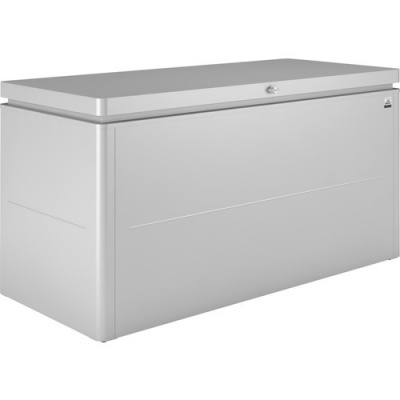Box na polstry biohort LoungeBox 160 160 x 70 x 83,5 cm stříbrný metalický