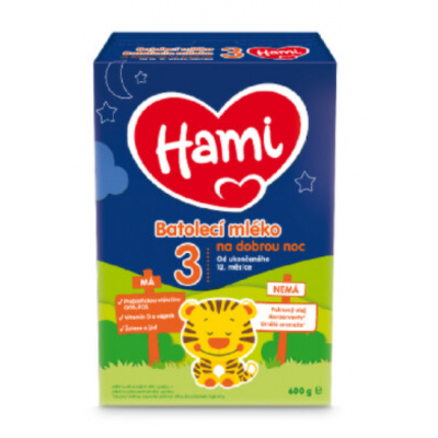 Hami 3 batolecí mléko na dobrou noc 600g