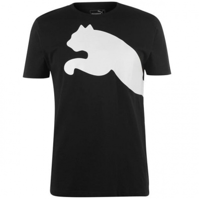 Puma Big Cat QT T Shirt Mens Black/White 2XL