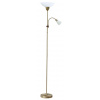 Rabalux 4068 DIANA - Stojací lampa se čtecí bodovkou, bronzová (Lampa do obýváku s natáčecí bodovkou na čtení v bronzové barvě)