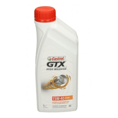 Castrol GTX High Mileage 15W-40 A3/B4 motorový olej Balení: 1L