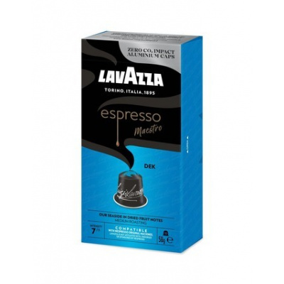 Kapsle pro Nespresso Lavazza espresso Maestro DEK (bez kofeinu) - 10 ks