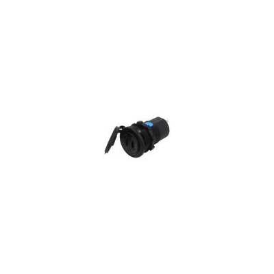 4CARMEDIA Automobilový napájecí zdroj USB C zásuvka x2 černá modrá