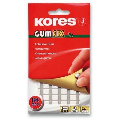 LEPICÍ GUMA KORES GUMFIX - 50 G, 84 KUSŮ