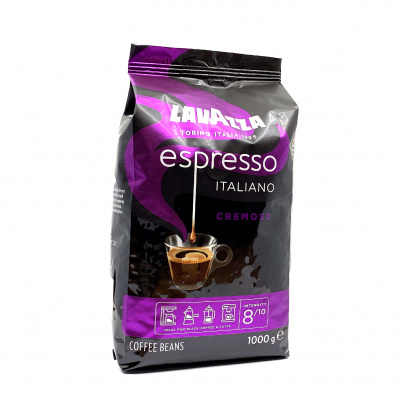 Lavazza Espresso Cremoso zrnková káva 1 kg