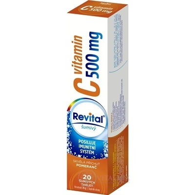 Revital Cé vitamin 500 mg 20 šumivých tablet