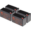 Baterie pro záložní zdroje Sada baterií T6 Power pro APC Smart-UPS On-Line SURT1000XLI, VRLA, 12 V (T6APC0019_V87017)
