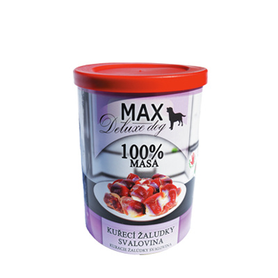 Max Deluxe Dog kuřecí žaludky svalovina 400 g