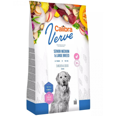 Calibra Verve Calibra Dog Verve GF Senior M&L Chicken&Duck 2kg