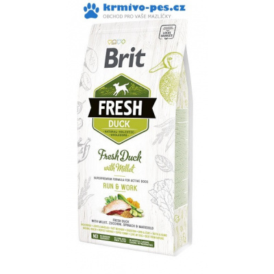 BRIT Fresh Duck with Millet Active Run & Work 2,5 kg