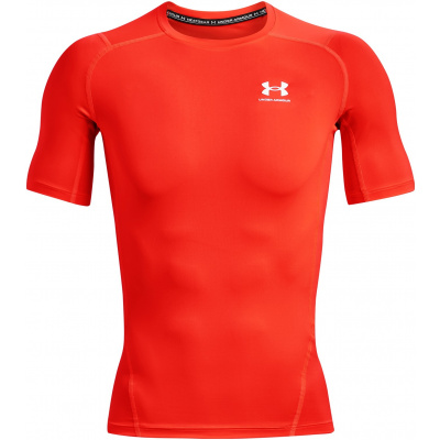 Pánské funkční tričko s krátkým rukávem Under Armour HG ARMOUR COMP SS červené 1361518-810 - XL