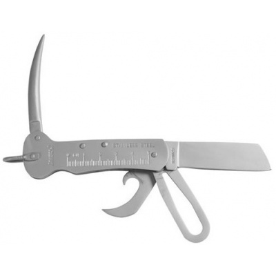 Zavírací nůž Mil-Tec NÁMOŘNICKÝ vícefunkční stříbrný