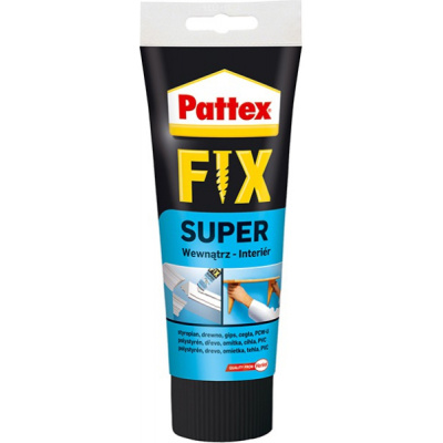 Pattex Fix Super PL50 univerzální montážní lepidlo, bílé, tuba 250 g Doprodej, Exp. 1/25