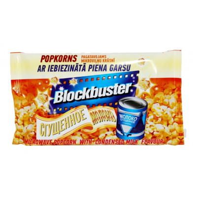 Popcorn kondenzované mléko 99g Blockbuster